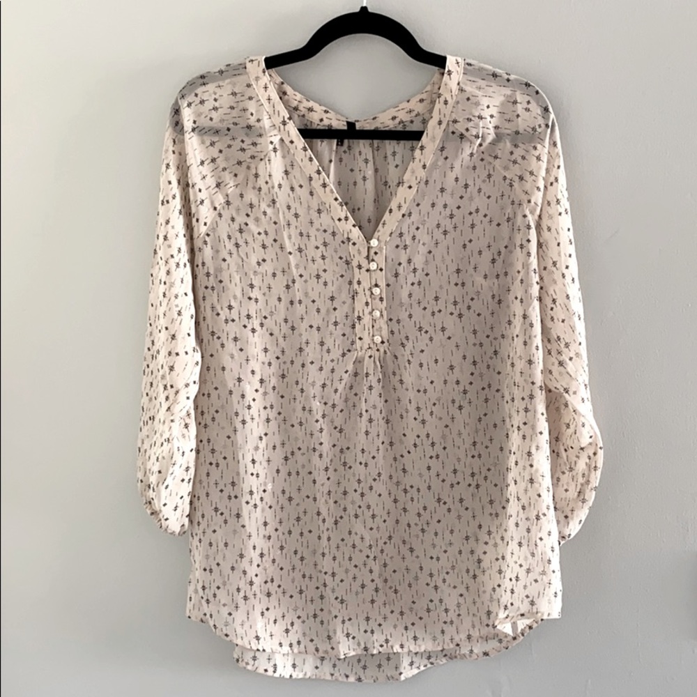 Maurice’s Cream Patterned Top